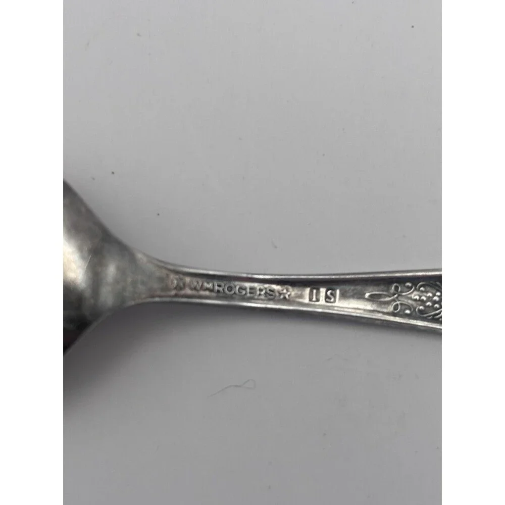 silver baby spoons vintage Gerber Large Shovel-style